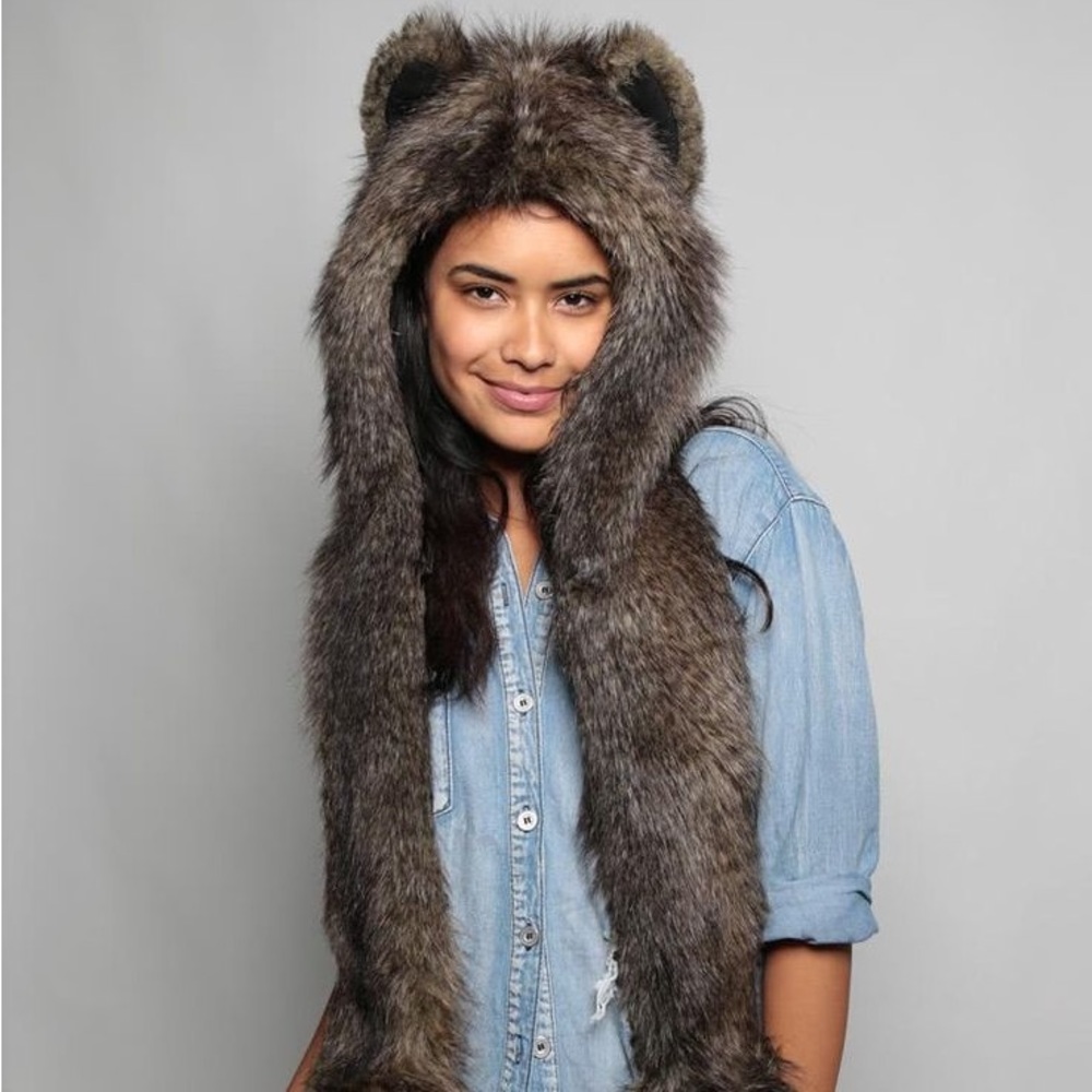 DISO ISO IN SEARCH OF RACCOON SPIRITHOODS ADULT HOOD HAT